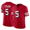 Fenge SF.49ers #5 Mike Evans Player Red Limited Alternate Vapor F.U.S.E. Home Game Stitched Jerseys