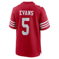 Fenge SF.49ers #5 Mike Evans Scarlet Game Stitched Jerseys