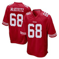 Fenge SF.49ers #68 Colton McKivitz Player Red Home Game Stitched Jerseys