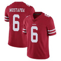 Fenge SF.49ers #6 Malik Mustapha Player Red Limited Vapor Untouchable Home Game Stitched Jerseys