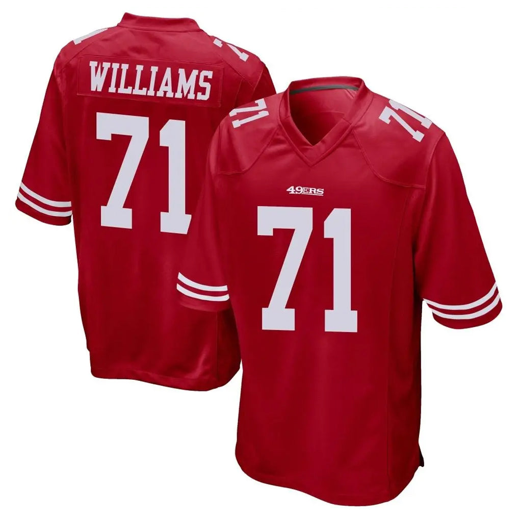 Fenge SF.49ers #71 Trent Williams Player Red Home Game Stitched Jerseys