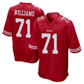Fenge SF.49ers #71 Trent Williams Player Red Home Game Stitched Jerseys