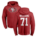 Fenge SF.49ers #71 Trent Williams Player Red LOGO Pullover Hoodies Home Game Stitched Jerseys