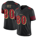 Fenge SF.49ers #80 Jerry Rice Player Black Vapor F.U.S.E. Limited Stitched Jerseys