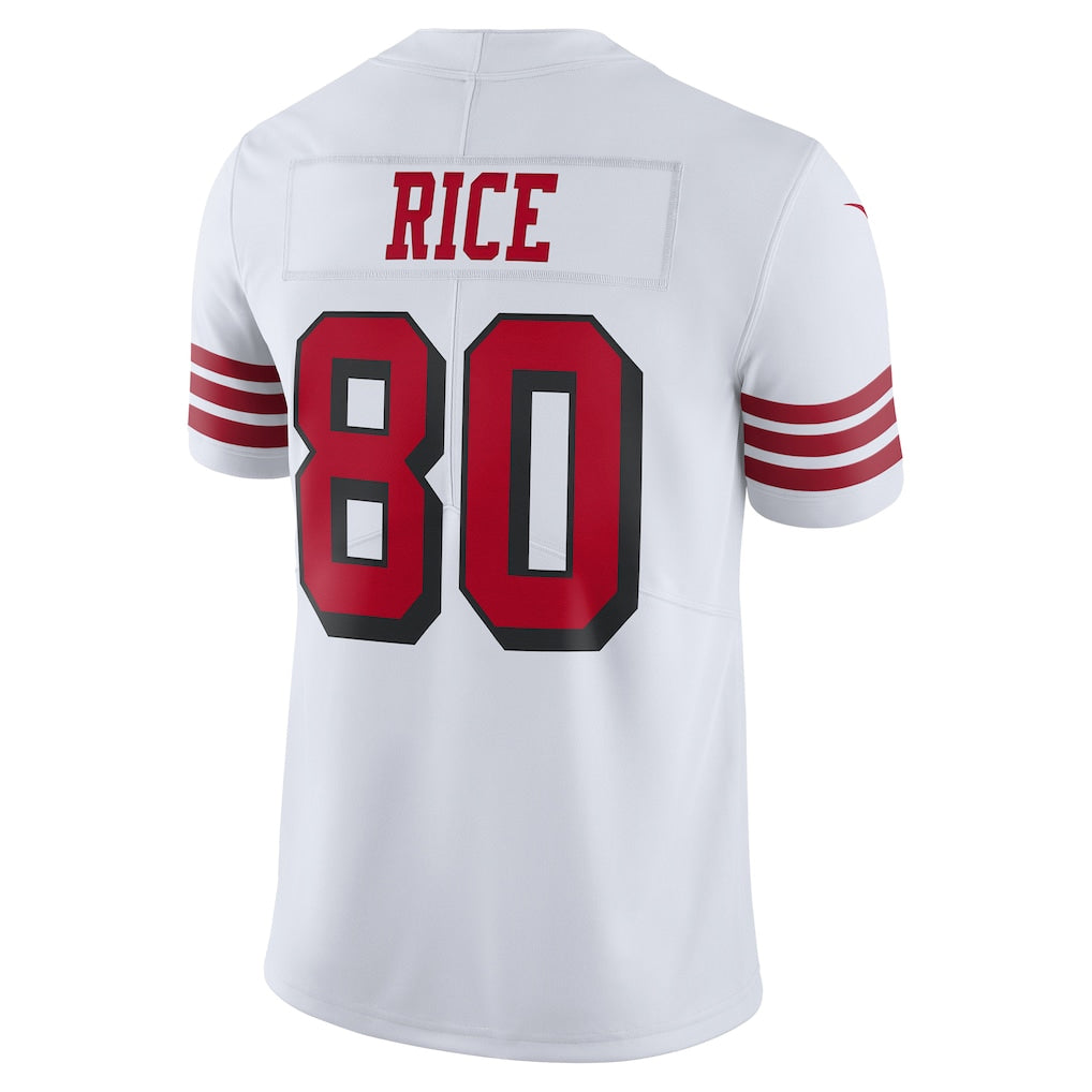 Fenge SF.49ers #80 Jerry Rice Player White Vapor F.U.S.E. Limited Stitched Jerseys
