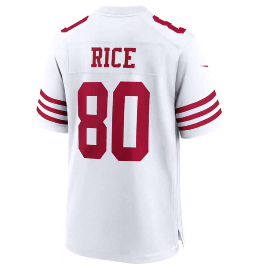 Fenge SF.49ers #80 Jerry Rice White Retired Player Game American Stitched Jersey