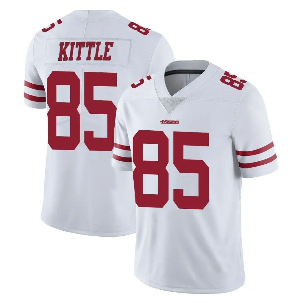 Fenge SF.49ers #85 George Kittle Player White Limited Vapor Untouchable Home Game Stitched Jerseys