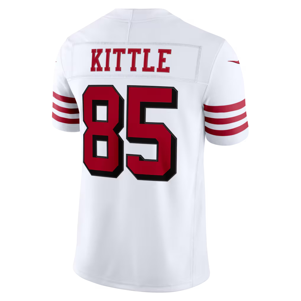 Fenge SF.49ers #85 George Kittle White Alternate Vapor F.U.S.E. Stitched Limited Jerseys