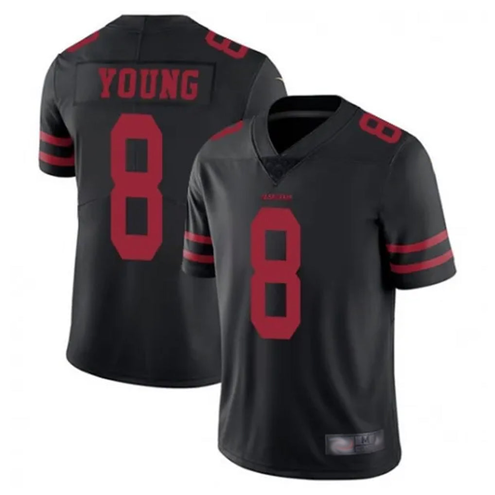 Fenge SF.49ers #8 Steve Young Player Black Vapor Untouchable Limited Stitched Jerseys