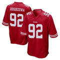 Fenge SF.49ers #92 Osa Odighizuwa Player Red Home Game Stitched Jerseys
