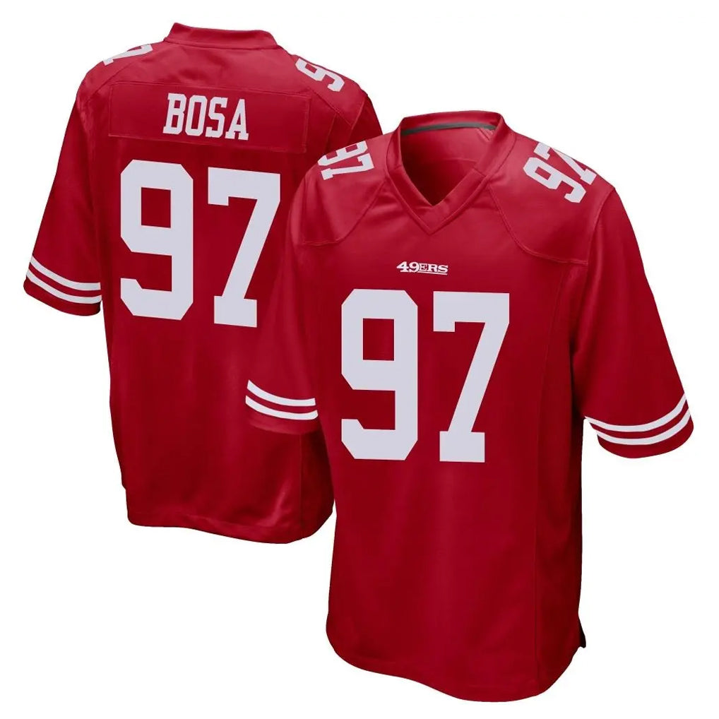 Fenge SF.49ers #97 Nick Bosa Player Red Home Game Stitched Jerseys