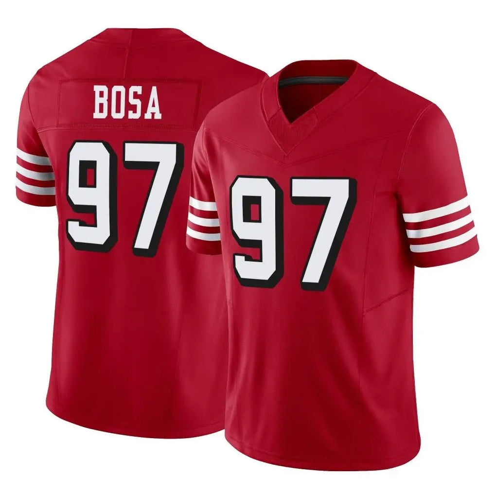 Fenge SF.49ers #97 Nick Bosa Player Red Limited Alternate Vapor F.U.S.E. Home Game Stitched Jerseys