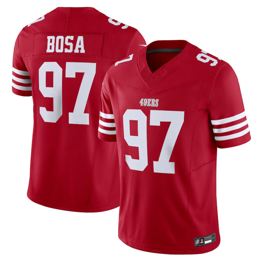 Fenge SF.49ers #97 Nick Bosa Player Scarlet Vapor F.U.S.E. Limited Stitched Jerseys