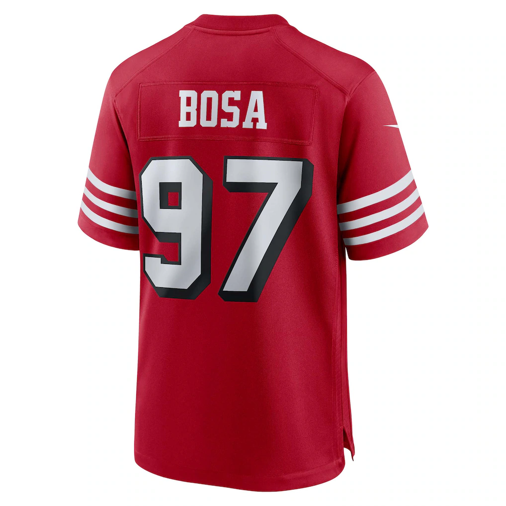 Fenge SF.49ers #97 Nick Bosa Scarlet Alternate Game Stitched Jerseys