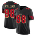 Fenge SF.49ers #98 Mykel Williams Player Black Limited Rivalries Collection Home Game Stitched Jerseys