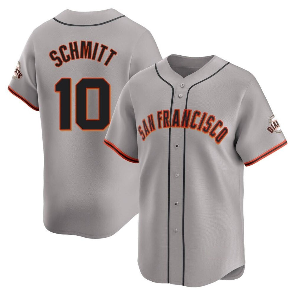 Fenge SF.Giants #10 Casey Schmitt Player Gray Home Limited Stitched Jerseys