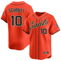 Fenge SF.Giants #10 Casey Schmitt Player Orange Home Limited Stitched Jerseys