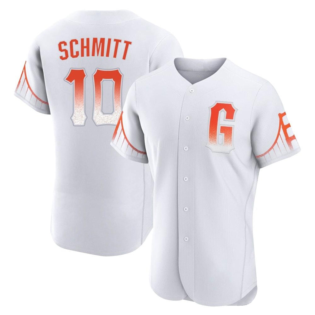 Fenge SF.Giants #10 Casey Schmitt Player White City Connect Home Limited Elite Stitched Jerseys