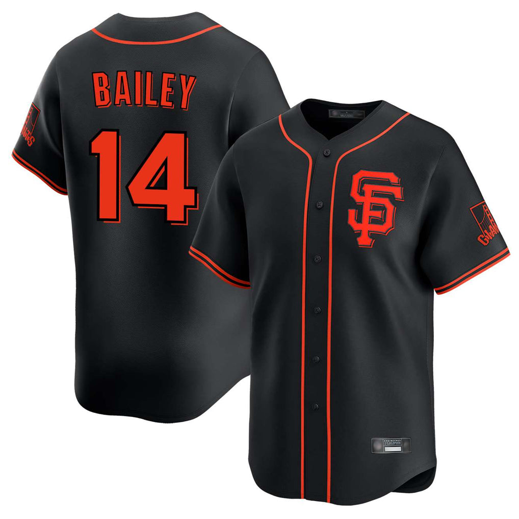 Fenge SF.Giants #14 Patrick Bailey Player Black 2026 Home Limited Stitched Jerseys