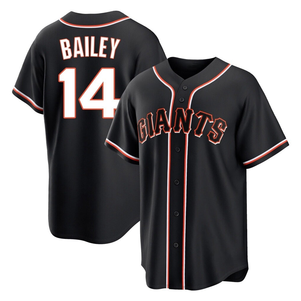 Fenge SF.Giants #14 Patrick Bailey Player Black Fashion Out Home Limited Stitched Jerseys