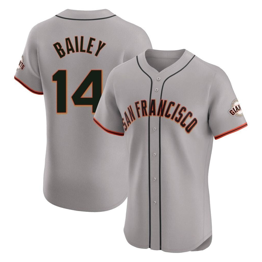 Fenge SF.Giants #14 Patrick Bailey Player Gray Home Limited Elite Stitched Jerseys
