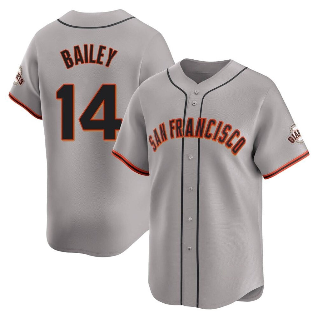 Fenge SF.Giants #14 Patrick Bailey Player Gray Home Limited Stitched Jerseys