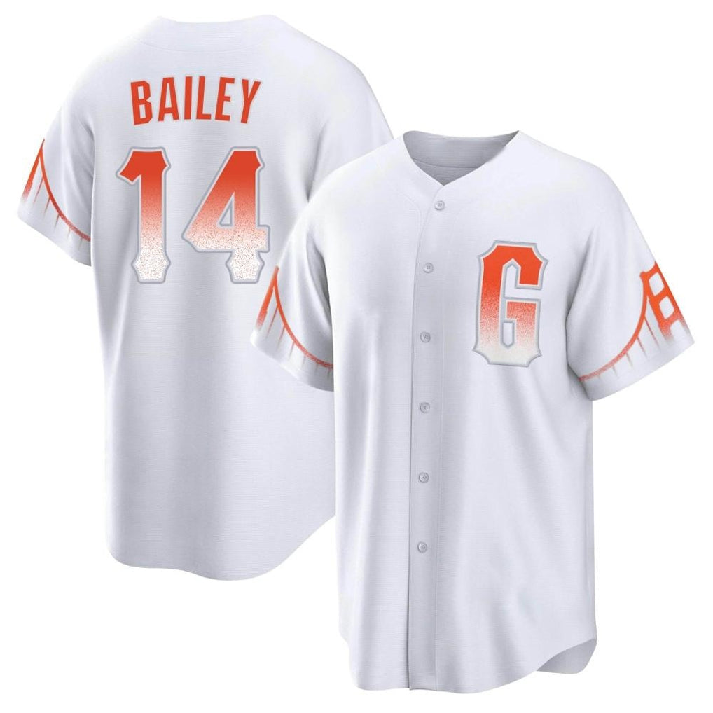 Fenge SF.Giants #14 Patrick Bailey Player White City Connect Home Game Stitched Jerseys