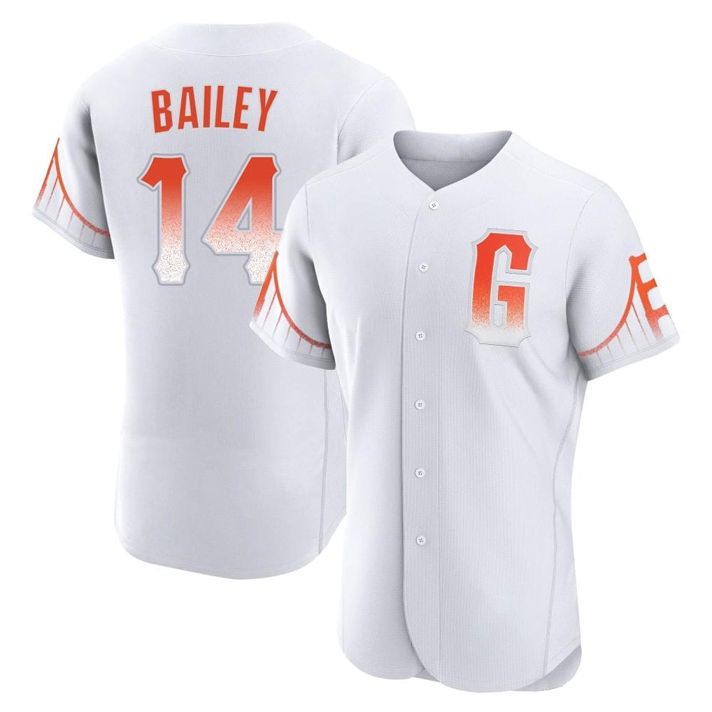 Fenge SF.Giants #14 Patrick Bailey Player White City Connect Home Limited Elite Stitched Jerseys