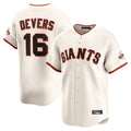 Fenge SF.Giants #16 Rafael Devers Player Cream Home Limited Stitched Jerseys