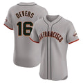 Fenge SF.Giants #16 Rafael Devers Player Gray Home Limited Elite Stitched Jerseys
