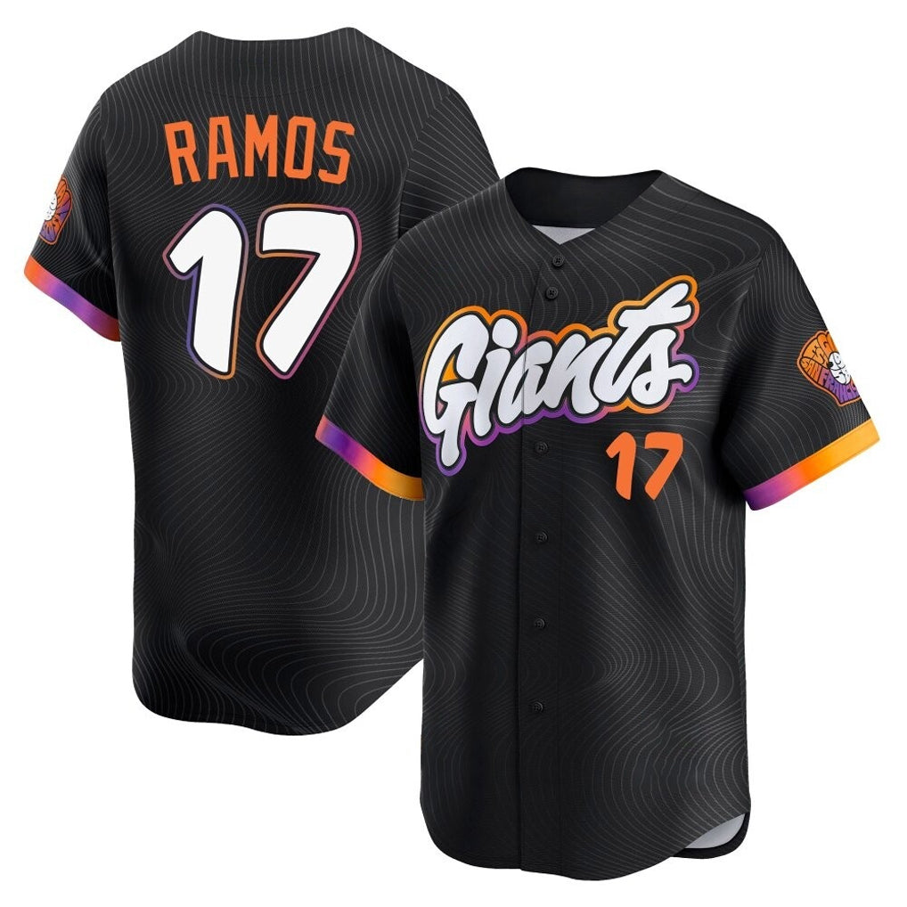 Fenge SF.Giants #17 Heliot Ramos Player Black 2025 City Connect Home Limited Stitched Jerseys