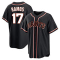 Fenge SF.Giants #17 Heliot Ramos Player Black Fashion Out Home Limited Stitched Jerseys