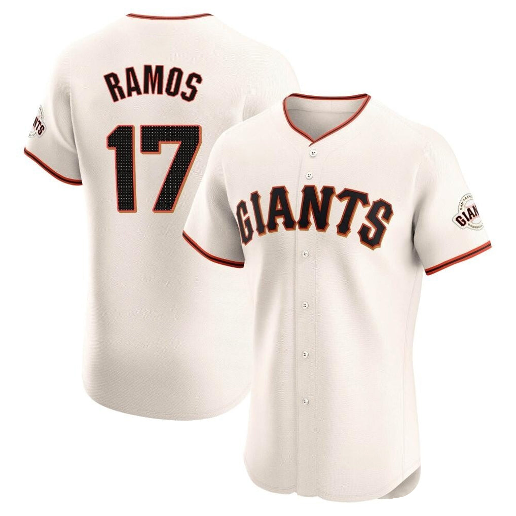 Fenge SF.Giants #17 Heliot Ramos Player Cream Home Limited Elite Stitched Jerseys