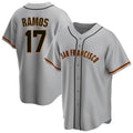 Fenge SF.Giants #17 Heliot Ramos Player Gray Home Game Stitched Jerseys
