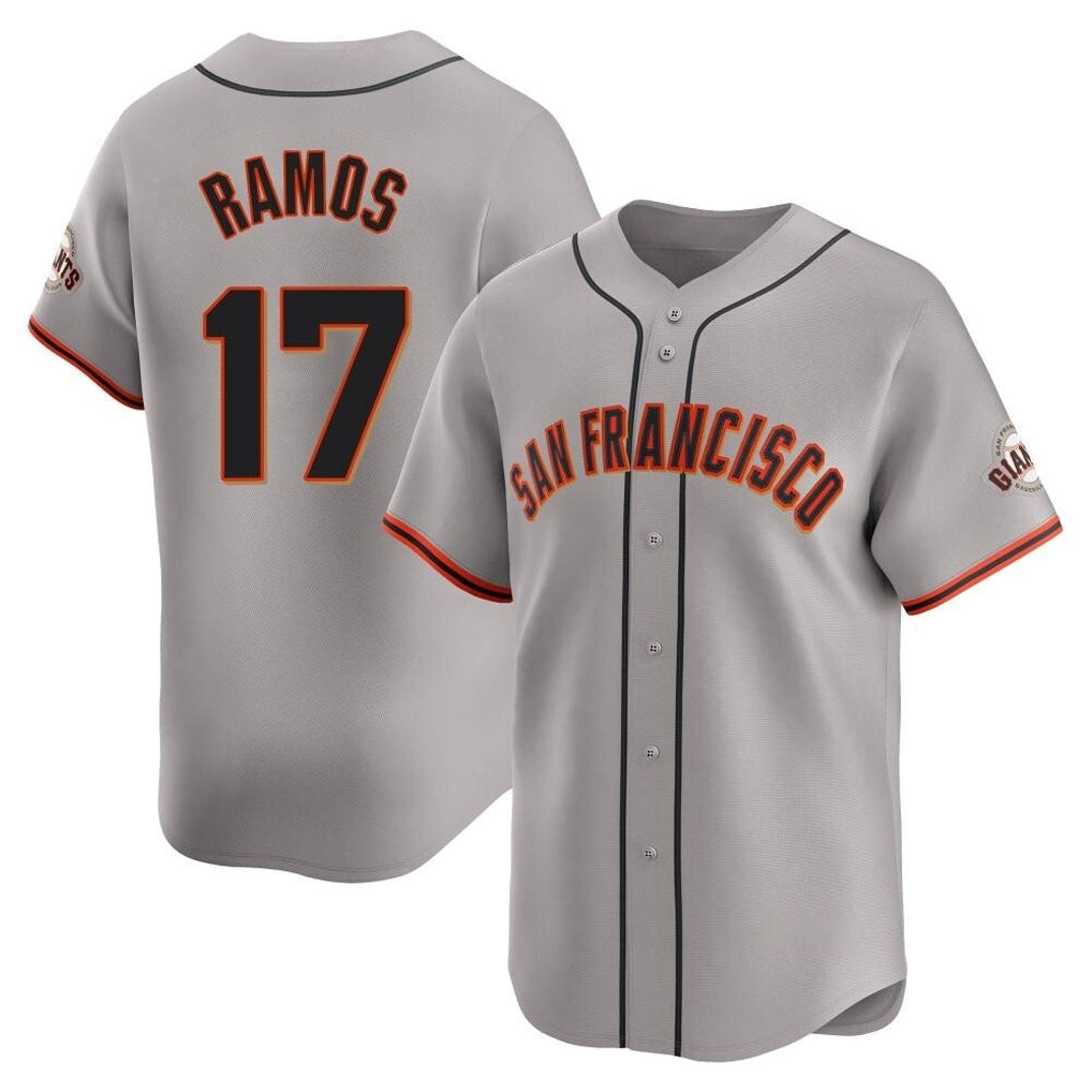 Fenge SF.Giants #17 Heliot Ramos Player Gray Home Limited Stitched Jerseys