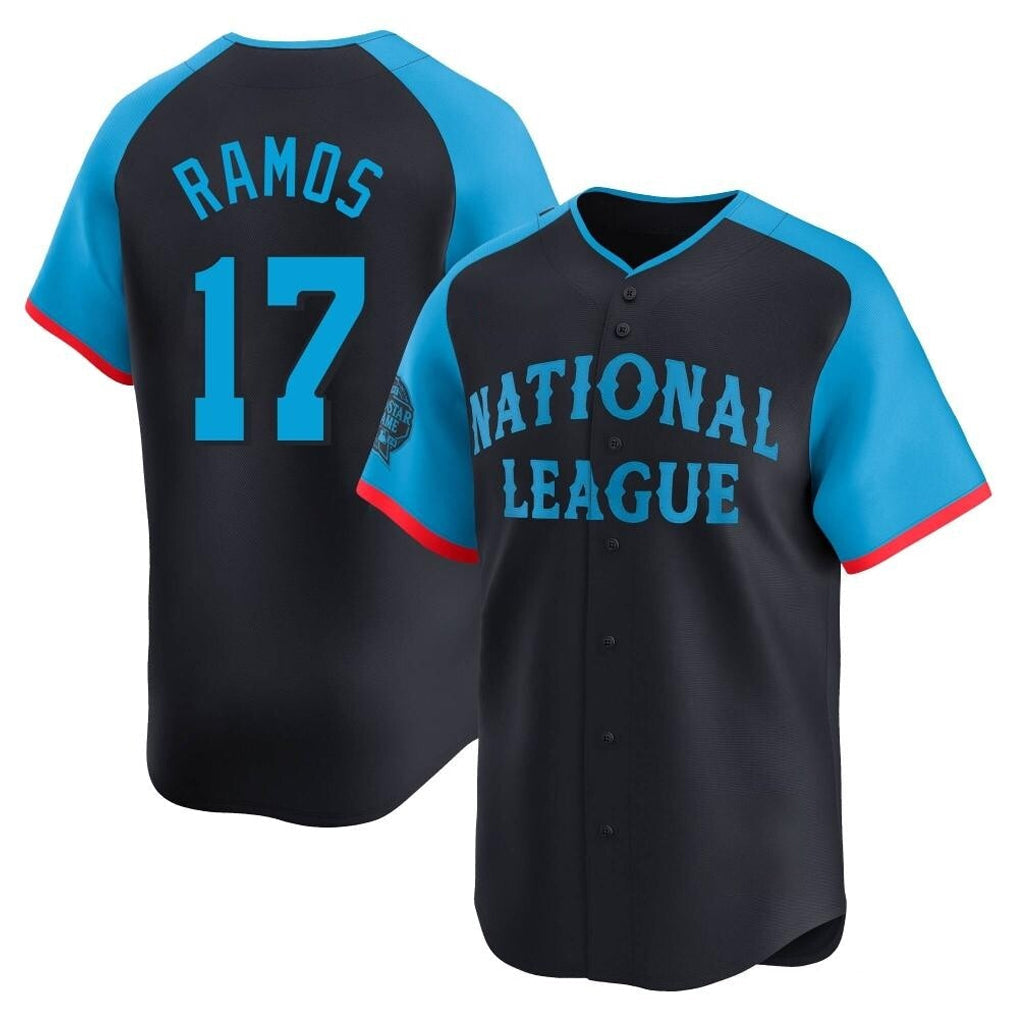 Fenge SF.Giants #17 Heliot Ramos Player Navy National League All-Star Home Limited Stitched Jerseys
