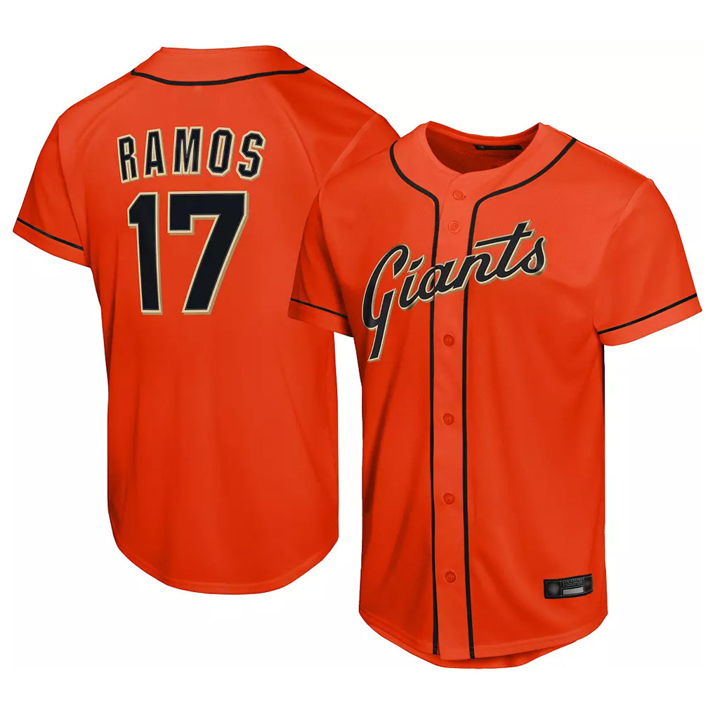 Fenge SF.Giants #17 Heliot Ramos Player Orange Home Limited Stitched Jerseys