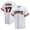 Fenge SF.Giants #17 Heliot Ramos Player White Home Game Stitched Jerseys