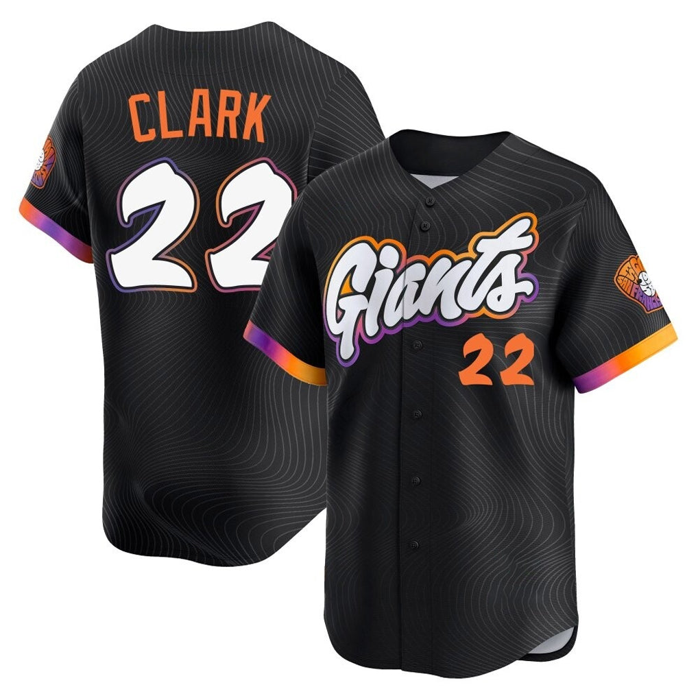 Fenge SF.Giants #22 Will Clark Player Black 2025 City Connect Home Limited Stitched Jerseys