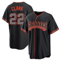 Fenge SF.Giants #22 Will Clark Player Black Alternate Limited Stitched Jerseys