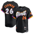 Fenge SF.Giants #26 Matt Chapman Player Black 2025 City Connect Home Limited Stitched Jerseys
