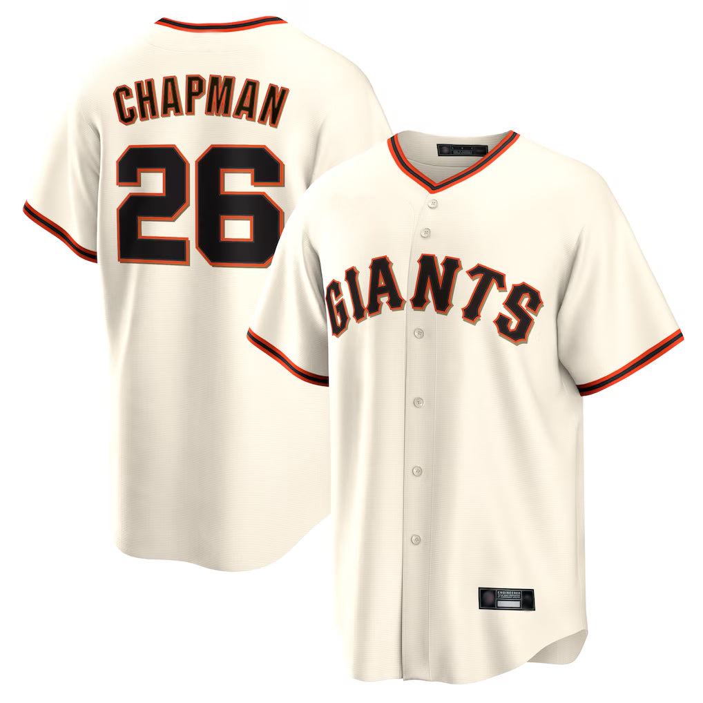Fenge SF.Giants #26 Matt Chapman Player Cream Home Game Stitched Jerseys
