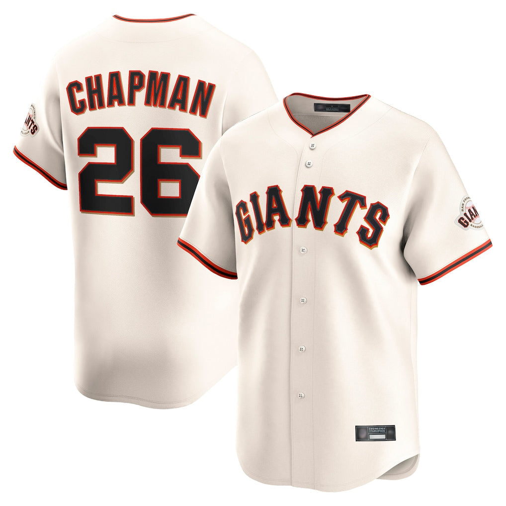 Fenge SF.Giants #26 Matt Chapman Player Cream Home Limited Stitched Jerseys