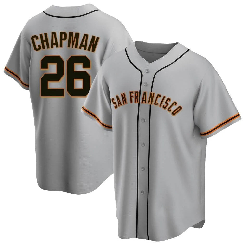 Fenge SF.Giants #26 Matt Chapman Player Gray Home Game Stitched Jerseys