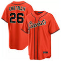 Fenge SF.Giants #26 Matt Chapman Player Orange Home Game Stitched Jerseys