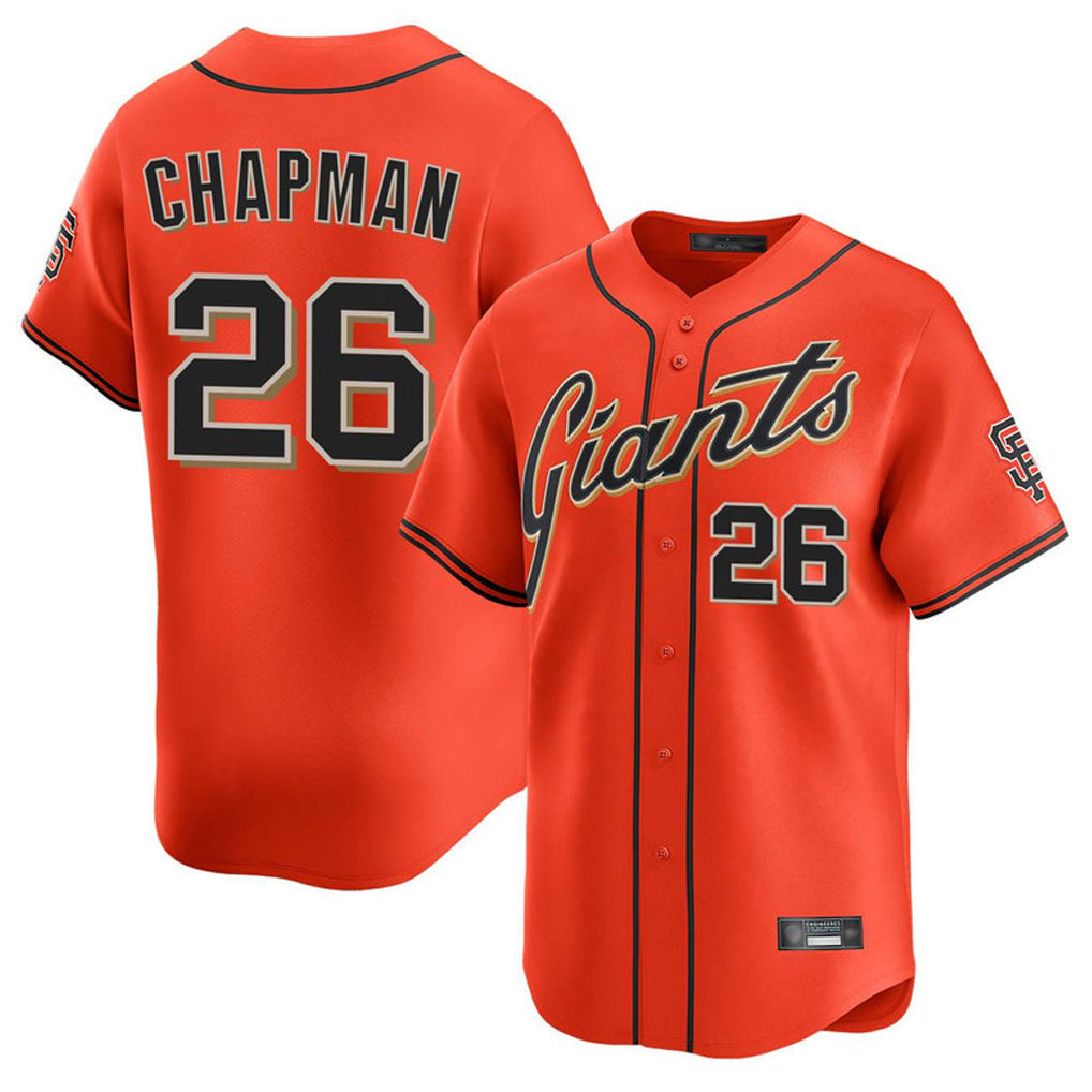 Fenge SF.Giants #26 Matt Chapman Player Orange Home Limited Stitched Jerseys