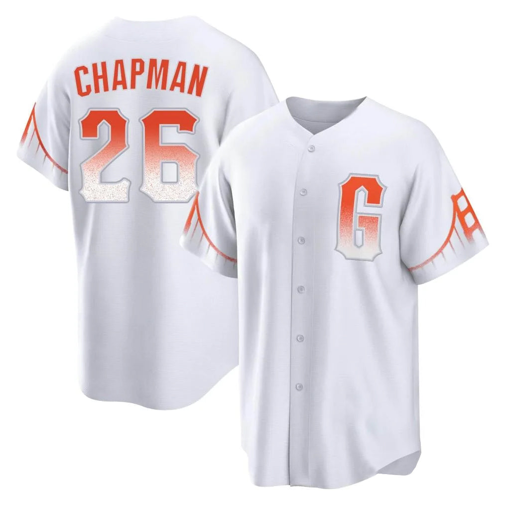 Fenge SF.Giants #26 Matt Chapman Player White City Connect Home Game Stitched Jerseys