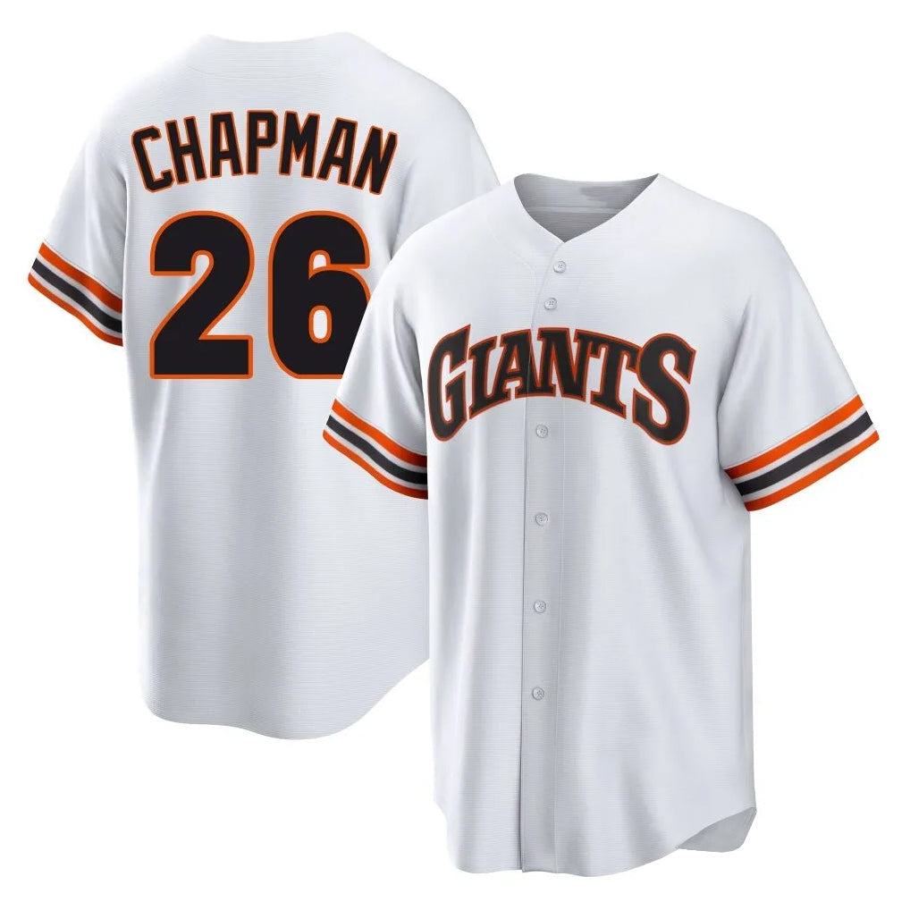 Fenge SF.Giants #26 Matt Chapman Player White Throwback Cooperstown Collection Home Game Stitched Jerseys