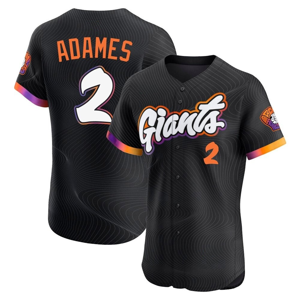 Fenge SF.Giants #2 Willy Adames Player Black 2025 City Connect Home Limited Elite Stitched Jerseys