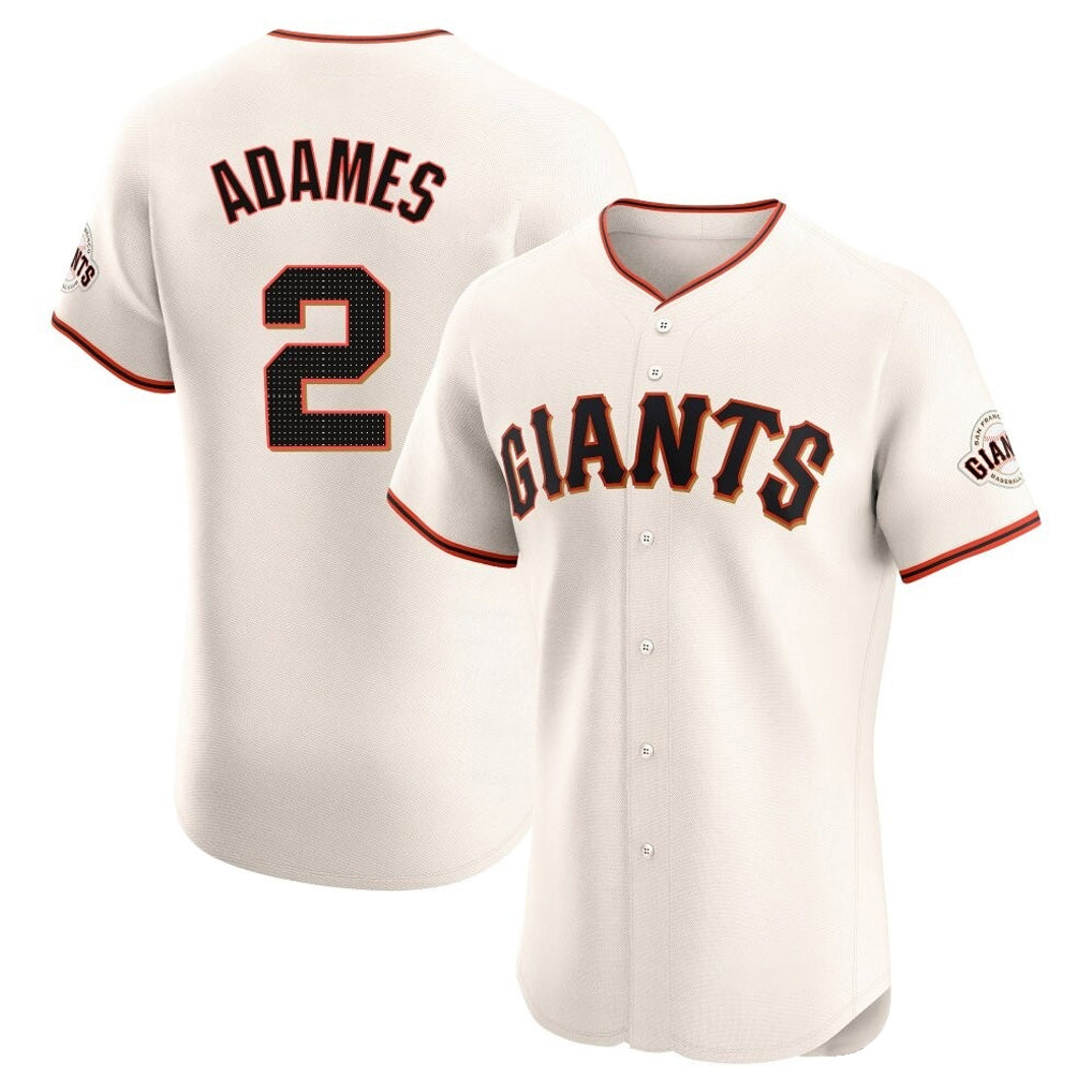 Fenge SF.Giants #2 Willy Adames Player Cream Home Limited Elite Stitched Jerseys